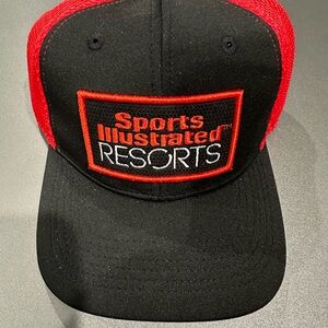 Sports Illustrated Resorts Red and Black Cap size S/M